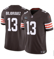 Men's Cleveland Browns #13 Corey Bojorquez Brown 2025 F.U.S.E. With 1-Star C Vapor Limited Stitched Football Jersey