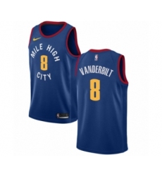 Men's Nike Denver Nuggets #8 Jarred Vanderbilt Swingman Blue Alternate NBA Jersey Statement Edition