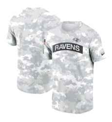 Men's Baltimore Ravens 2024 Arctic Camo Salute To Service Performance T-Shirt