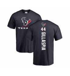 Football Houston Texans #44 Cullen Gillaspia Navy Blue Backer T-Shirt