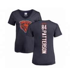 Football Women's Chicago Bears #84 Cordarrelle Patterson Navy Blue Backer T-Shirt