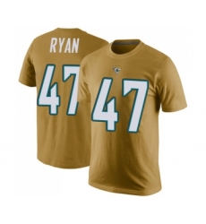 Football Men's Jacksonville Jaguars #47 Jake Ryan Gold Rush Pride Name & Number T-Shirt