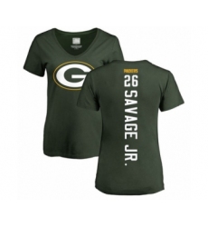 Football Women's Green Bay Packers #26 Darnell Savage Jr. Green Backer T-Shirt