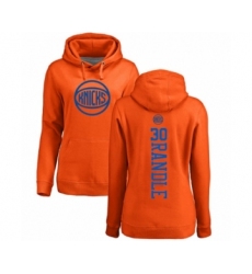 Basketball Women's New York Knicks #30 Julius Randle Orange One Color Backer Pullover Hoodie