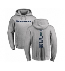 Football Seattle Seahawks #8 Jamar Taylor Ash Backer Pullover Hoodie