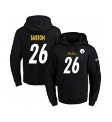 Football Men's Pittsburgh Steelers #26 Mark Barron Black Name & Number Pullover Hoodie