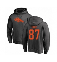 Football Denver Broncos #87 Noah Fant Ash One Color Pullover Hoodie