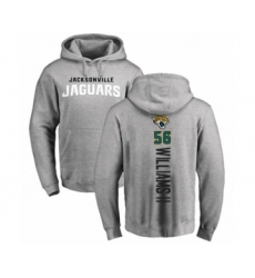 Football Jacksonville Jaguars #56 Quincy Williams II Ash Backer Pullover Hoodie