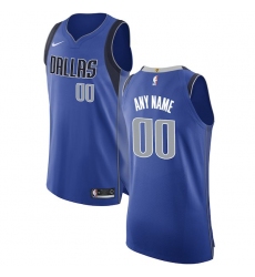 Men's Dallas Mavericks Nike Royal Authentic Custom Jersey - Icon Edition