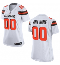 Nike Cleveland Browns Womens White Custom Game Jersey