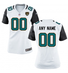 Women's Jacksonville Jaguars Nike White Custom Jersey