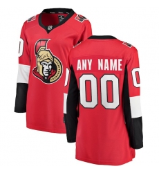  Women's Ottawa Senators Fanatics Branded Red Home Breakaway Custom Jersey