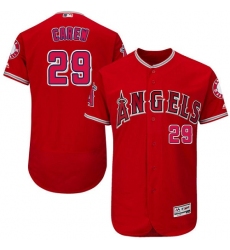 Youth Majestic Los Angeles Angels of Anaheim #29 Rod Carew Authentic Red Alternate Cool Base MLB Jersey