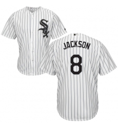 Men's Majestic Chicago White Sox #8 Bo Jackson Replica White Home Cool Base MLB Jersey