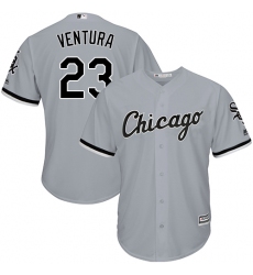 Men's Majestic Chicago White Sox #23 Robin Ventura Grey Road Flex Base Authentic Collection MLB Jersey