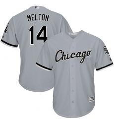 Men's Majestic Chicago White Sox #14 Bill Melton Grey Road Flex Base Authentic Collection MLB Jersey