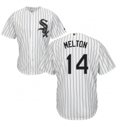 Men's Majestic Chicago White Sox #14 Bill Melton Replica White Home Cool Base MLB Jersey