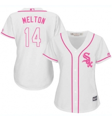 Women's Majestic Chicago White Sox #14 Bill Melton Authentic White Fashion Cool Base MLB Jersey