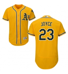 Men's Majestic Oakland Athletics #23 Matt Joyce Gold Flexbase Authentic Collection MLB Jersey