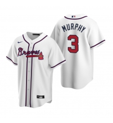 Men's Nike Atlanta Braves #3 Dale Murphy White Home Stitched Baseball Jersey