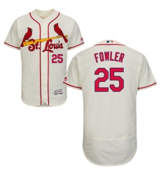 Men's Majestic St. Louis Cardinals #25 Dexter Fowler Cream Flexbase Authentic Collection MLB Jersey