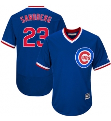 Men's Majestic Chicago Cubs #23 Ryne Sandberg Royal Blue Flexbase Authentic Collection Cooperstown MLB Jersey