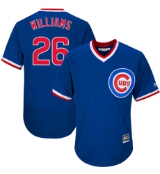 Men's Majestic Chicago Cubs #26 Billy Williams Royal Blue Flexbase Authentic Collection Cooperstown MLB Jersey