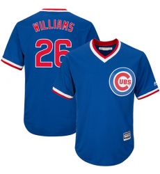 Youth Majestic Chicago Cubs #26 Billy Williams Authentic Royal Blue Cooperstown Cool Base MLB Jersey