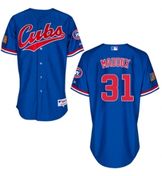 Men's Majestic Chicago Cubs #31 Greg Maddux Authentic Royal Blue 1994 Turn Back The Clock MLB Jersey
