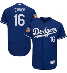 Men's Majestic Los Angeles Dodgers #16 Andre Ethier Royal Blue Flexbase Authentic Collection MLB Jersey