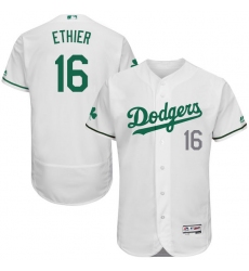 Men's Majestic Los Angeles Dodgers #16 Andre Ethier White Celtic Flexbase Authentic Collection MLB Jersey