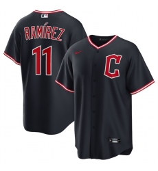 Men's Cleveland Guardians #11 José Ramírez Navy 2025 Alternate Limited Stitched Baseball Jersey