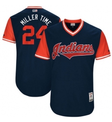 Men's Majestic Cleveland Indians #24 Andrew Miller 