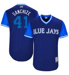 Men's Majestic Toronto Blue Jays #41 Aaron Sanchez 
