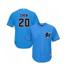 Youth Miami Marlins #20 Wei-Yin Chen Replica Blue Alternate 1 Cool Base Baseball Jersey