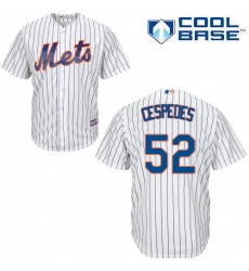 Men's Majestic New York Mets #52 Yoenis Cespedes Replica White Home Cool Base MLB Jersey