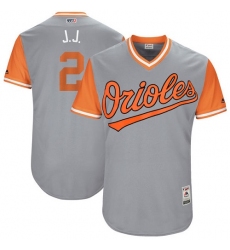 Men's Majestic Baltimore Orioles #2 J.J. Hardy 