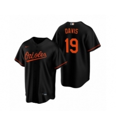 Men's Baltimore Orioles #19 Chris Davis Nike Black Replica Alternate Jersey