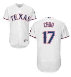 Men's Majestic Texas Rangers #17 Shin-Soo Choo White Home Flex Base Authentic Collection MLB Jersey