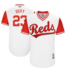 Men's Majestic Cincinnati Reds #23 Adam Duvall 