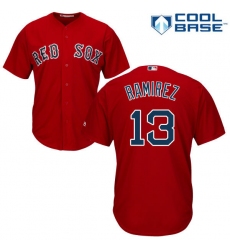 Youth Majestic Boston Red Sox #13 Hanley Ramirez Replica Red Alternate Home Cool Base MLB Jersey