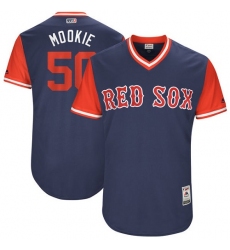 Men's Majestic Boston Red Sox #50 Mookie Betts 