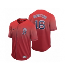 Men's Boston Red Sox #16 Andrew Benintendi Red Fade Nike Jersey