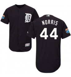 Men's Majestic Detroit Tigers #44 Daniel Norris Navy Blue Alternate Flex Base Authentic Collection MLB Jersey