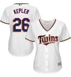 Women's Majestic Minnesota Twins #26 Max Kepler Replica White Home Cool Base MLB Jersey