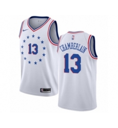 Youth Nike Philadelphia 76ers #13 Wilt Chamberlain White Swingman Jersey - Earned Edition
