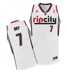 Men's Adidas Portland Trail Blazers #7 Brandon Roy Swingman White Throwback NBA Jersey