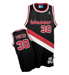 Men's Adidas Portland Trail Blazers #30 Terry Porter Swingman Black Throwback NBA Jersey