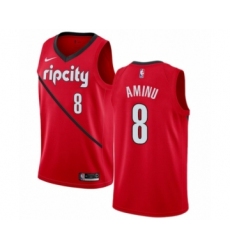 Youth Nike Portland Trail Blazers #8 Al-Farouq Aminu Red Swingman Jersey - Earned Edition