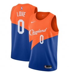 Women's Nike Cleveland Cavaliers #0 Kevin Love Swingman Blue NBA Jersey - City Edition
